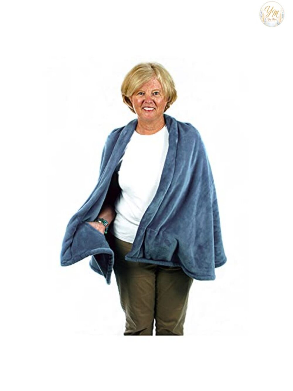 Granny Jo Fleece Cape with Inside Pockets - Lightweight Soft Warm